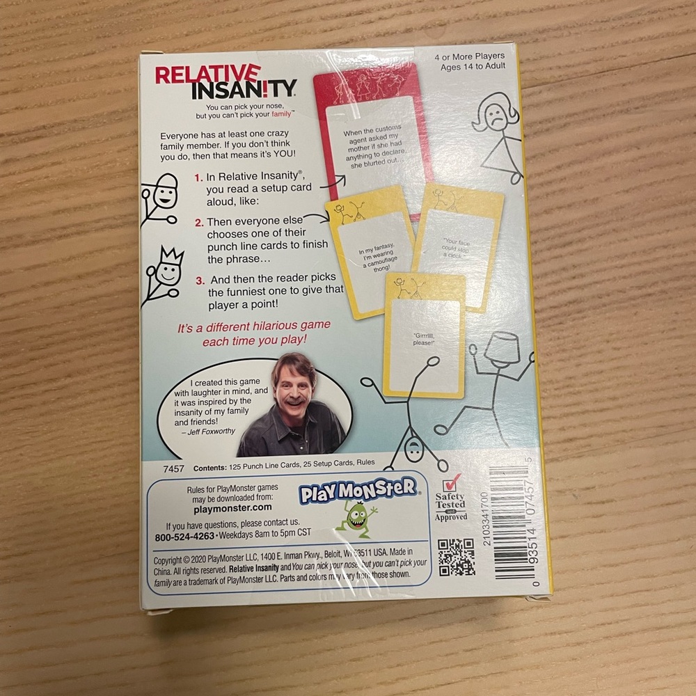 Relative Insanity Social Card Game - Picture 2 of 2